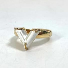 Louis Vuitton-Louis Vuitton Gold Plated Band Ring-Golden