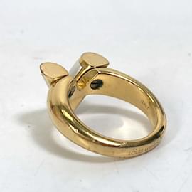 Louis Vuitton-Louis Vuitton Gold Plated Band Ring-Golden