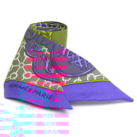 Hermès-Hermes Multicolor Silk Scarf-Multiple colors