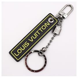Louis Vuitton-Louis Vuitton Portocre Tab Keychain-Black,Yellow