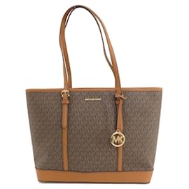 Michael Kors-Michael Kors MK Signature Tote Bag-Brown