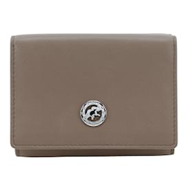 Autre Marque-Hunting World Tri-Fold Leather Wallet-Brown,Orange