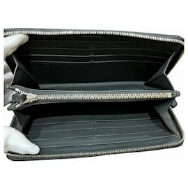 Balenciaga-Balenciaga 551935 Round Long Wallet for Men-Black