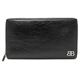 Billetera Continental Monaco de Balenciaga Negro