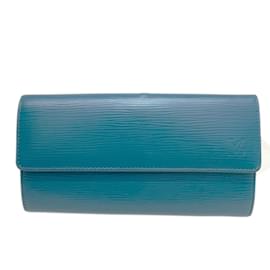 Louis Vuitton-Louis Vuitton Portefeuille Sarah Epi Cyan-Other