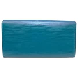 Louis Vuitton-Louis Vuitton Portefeuille Sarah Epi Cyan-Other