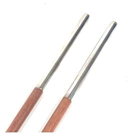 Hermès-Hermes Wooden Chopsticks-Brown