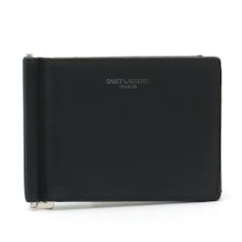 Yves Saint Laurent-Yves Saint Laurent Classic Bill Clip Wallet-Black