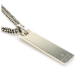 Gucci-GUCCI Silver 925 Men's Necklace-Silvery