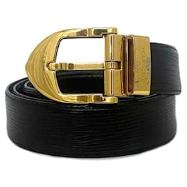 Louis Vuitton-Louis Vuitton Epi Leather Belt-Black