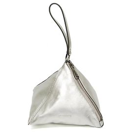 Damentasche aus Leder Jil Sander Silber