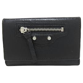 Balenciaga-Étui à clés classique Balenciaga-Noir