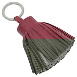 Hermès-Hermes Carmen Keyring in Pink and Wine-Pink,Dark red
