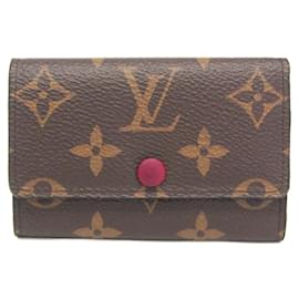 Louis Vuitton-Louis Vuitton Monogram Multicles 6 Key Case-Fuschia,Monogram