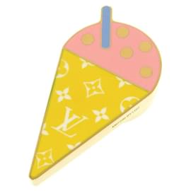 Louis Vuitton-Louis Vuitton Bijoux Sac Summer Feel Brooch-Pink,Yellow