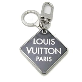 Louis Vuitton-Louis Vuitton Portocle Damier Clark Keyring-Black,Silvery