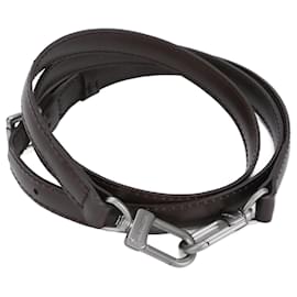 Louis Vuitton-Louis Vuitton Brown Leather Shoulder Strap-Brown
