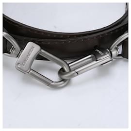 Louis Vuitton-Sangle d'épaule en cuir marron Louis Vuitton-Marron