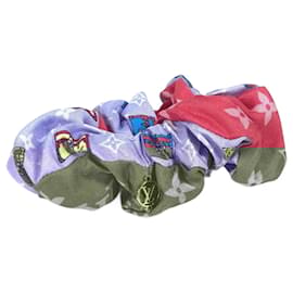 Louis Vuitton-Louis Vuitton Pink Silk Scrunchie-Pink