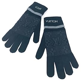 Louis Vuitton-Gants en laine pour homme Louis Vuitton-Marron,Noir