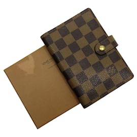 Louis Vuitton-Louis Vuitton Damier Agenda PM Diary Cover-Brown,Damier ebene