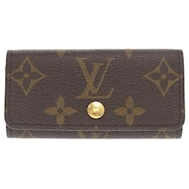 Louis Vuitton-Louis Vuitton Multicle 4 Monogram Keycase-Brown,Monogram