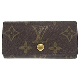 Louis Vuitton-Louis Vuitton Multicle 4 Monogram Keycase-Brown,Monogram
