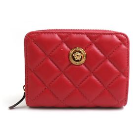 Versace Bi-fold Leather Wallet Red
