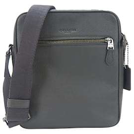 Coach-Sac à épaule en cuir Coach-Noir