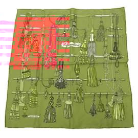 Hermès-Hermes Silk Scarf in Orange-Orange