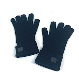 Louis Vuitton-Louis Vuitton Cashmere Gloves-Black