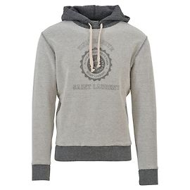 Saint Laurent SL Reverse Universität Hoodie Grau Anthrazitgrau
