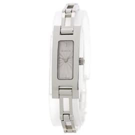 Gucci-Gucci 3900L Stainless Steel Ladies Wristwatch-Silvery