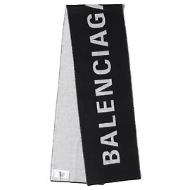 Stola in lana nera Balenciaga Nero