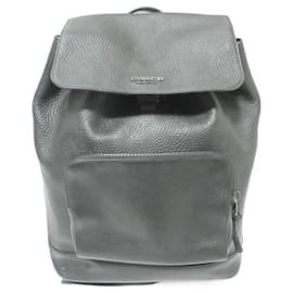 Coach-COACH Turner Leather Backpack C1280 Black-Black