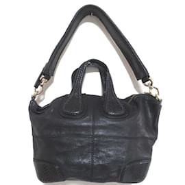 Givenchy-Givenchy Nightingale Leather Handbag-Black