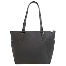 Michael Kors-Michael Kors Black PVC Tote Bag-Black