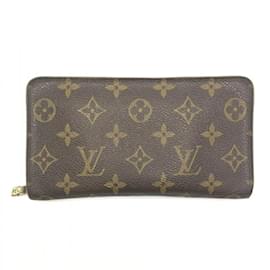 Louis Vuitton-Louis Vuitton Porto Monaco Zip Round Long Wallet-Brown