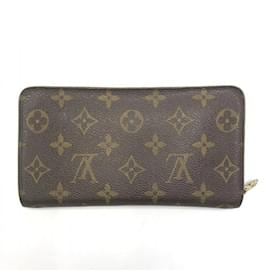 Louis Vuitton-Louis Vuitton Porto Monaco Zip Round Long Wallet-Brown