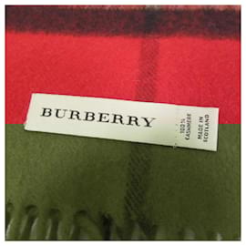 Burberry-Burberry 100% Cashmere Red Stole-Red