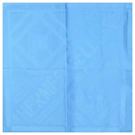 Hermès-Hermes Silk Scarf in Blue-Blue