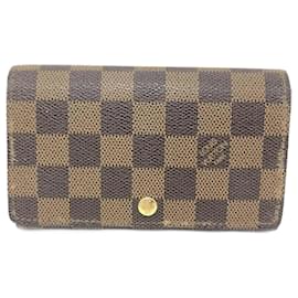Louis Vuitton-Louis Vuitton Damier Porte Monnaie Tresor-Brown