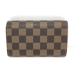 Louis Vuitton-Louis Vuitton Damier Porte Monnaie Tresor-Brown
