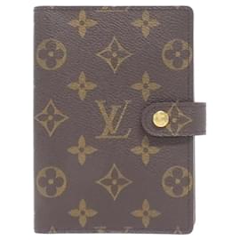 Louis Vuitton-Louis Vuitton Monogram Agenda PM R20005 Organizer-Brown