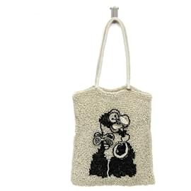 Autre Marque-Anteprima With Brooch Women's Wire Tote Bag-Black,White