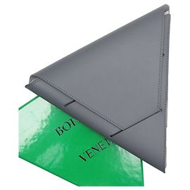 Bottega Veneta Triangle Leather Notebook Brown