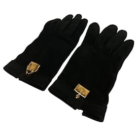Hermès-Gants HERMES Bolide Jige en Noir-Noir