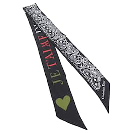 Christian Dior-Christian Dior JE T'AIME DIOR Scarf-Black