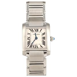 Cartier-Cartier Tank Francaise SM W51008Q3 Stainless Steel Wristwatch-Other