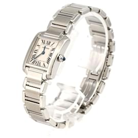 Cartier-Cartier Tank Francaise SM W51008Q3 Stainless Steel Wristwatch-Other